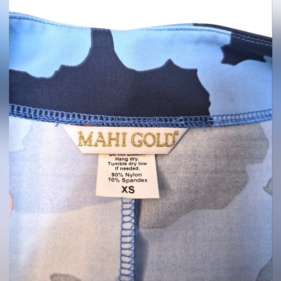 Mahi Gold Chatham Cloth Bold Bouquet Poppy Shift Dress 3/4 Sleeve Floral Size XS - Picture 3 of 8